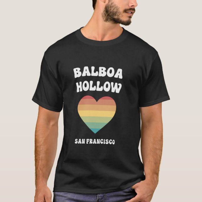 Camiseta Balboa Hollow San Francisco California LGBTQ Gay P (Frente)