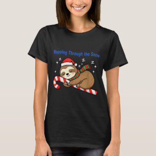 Camiseta Balbuciando Pelo Natal Sloth Candy Can