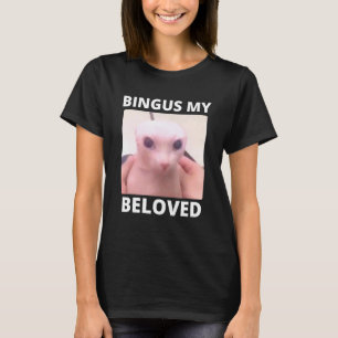Camiseta Bald Bingus Meu Amado Gato Sphynx Sem Pelo