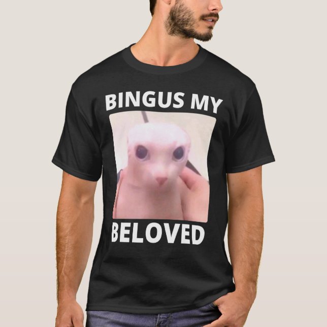 Camiseta Bald Bingus Meu Querido Gato De Esfinge Sem Cabelo (Frente)