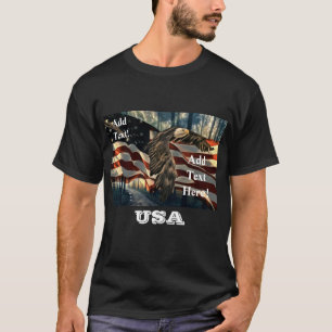 Camiseta Bald Eagle American Flag Country Road T Shirt