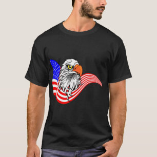 Camiseta Bald Eagle American Flag Patriotic Art