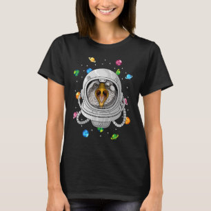 Camiseta Bald Eagle Astronauta Animal Profundo No Espaço Có