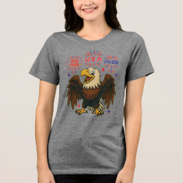 Camiseta Bald Eagle com Fireworks - EUA 250 Anos 1776-2026