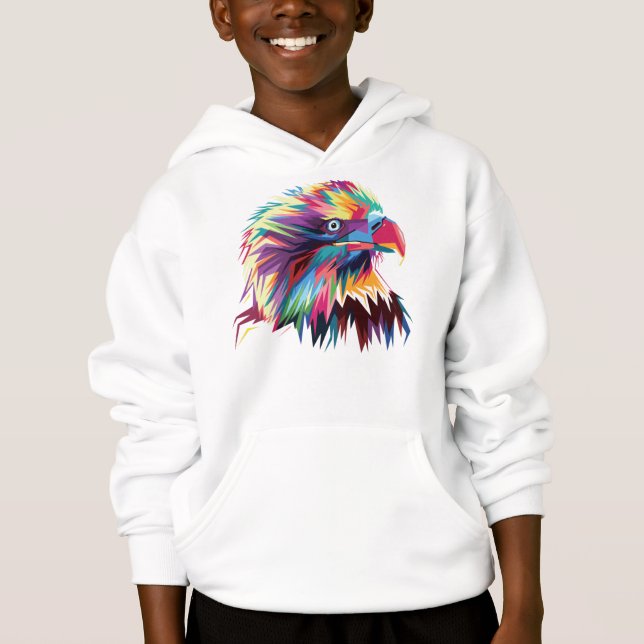 Camiseta Bald Eagle - Design Geométrico Prismático - 80590 (Frente)