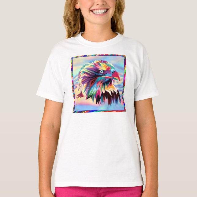Camiseta Bald Eagle - Design Geométrico Prismático - 80590 (Frente)