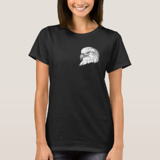 Camiseta Bald Eagle imprint american bird animal head motif