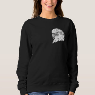 Camiseta Bald Eagle imprint american bird animal head motif