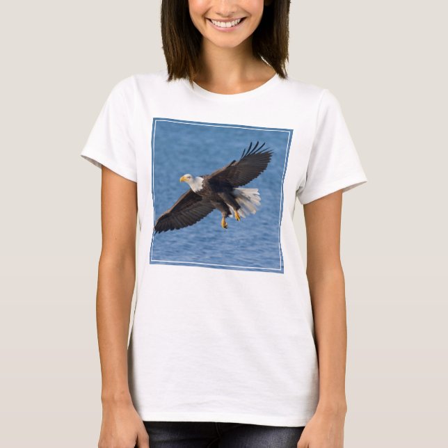 Camiseta Bald eagle in flight (Frente)