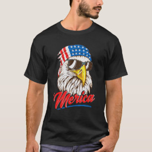 Camiseta Bald Eagle Merica 80s Mullet Eagle America