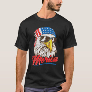 Camiseta Bald Eagle Merica Mullet America 4 De Julho