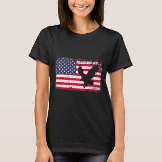 Camiseta Bald Eagle Usa Flag Patriotic Fourth Of July Dom