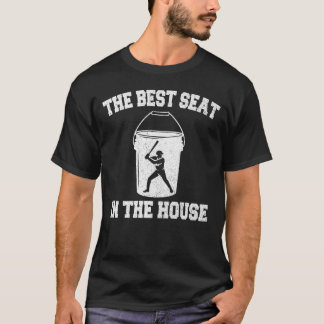 Camiseta Balde de Beisebol O Melhor Assento da Casa Engraça