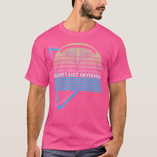 Camiseta Balde List Skydiving Balde List Skydiving Parach (Frente)