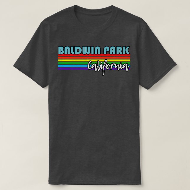 Camiseta Baldwin Park California Pride Baldwin Park LGBT G (Frente do Design)