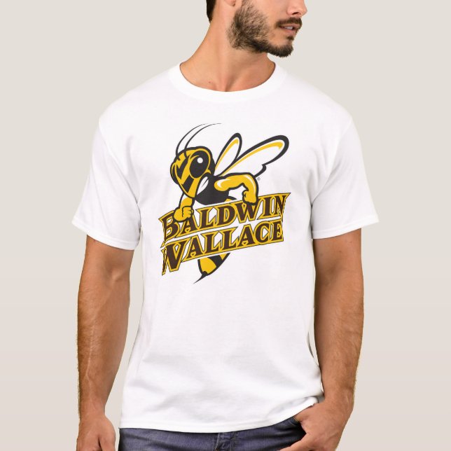 Camiseta Baldwin Wallace University Yellowjackets Sticker (Frente)
