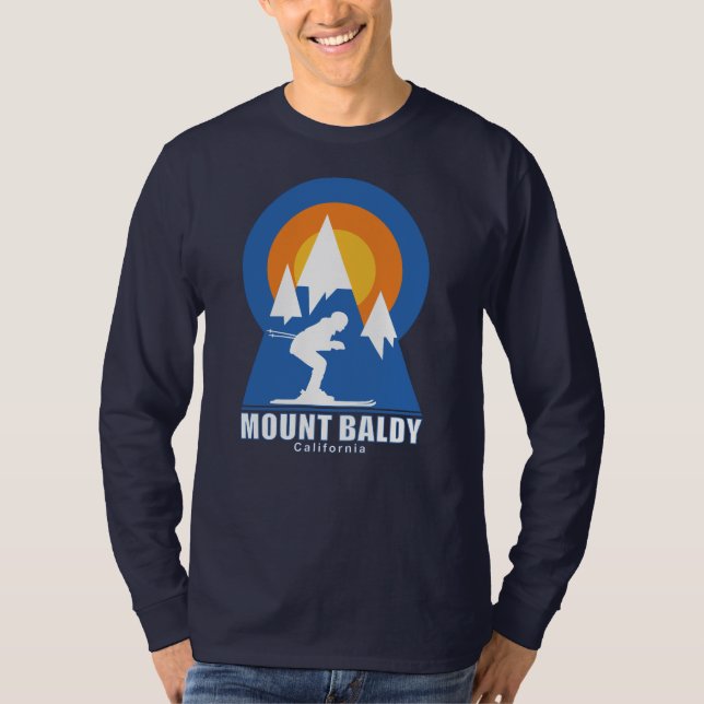 Camiseta Baldy Mountain Ski Sunset Retro (Frente)