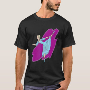 Camiseta Balé Artístico Ballerina Pointe Barr Gráfico 5