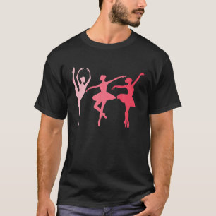 Camiseta Balé Ballerina balé Dançador de Balés