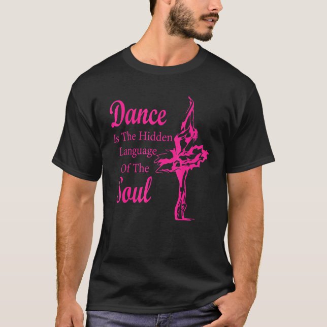 Camiseta Balé Ballerina Dance é a linguagem oculta de t (Frente)
