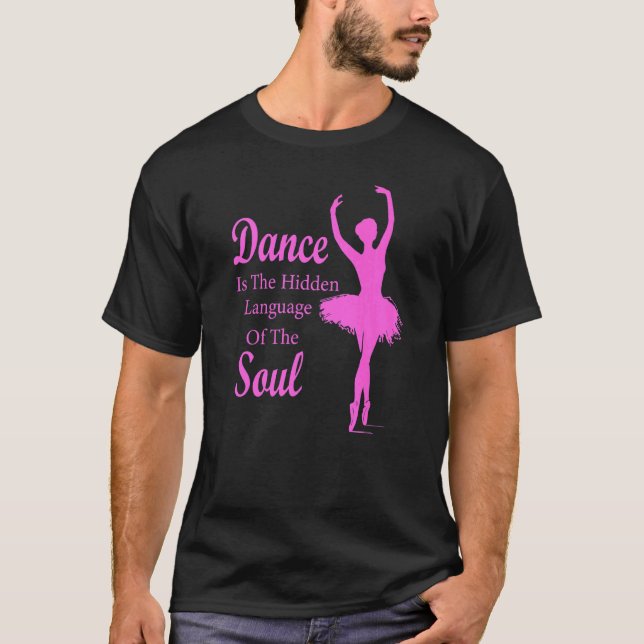 Camiseta Balé Ballerina Dance é a linguagem oculta de t (Frente)