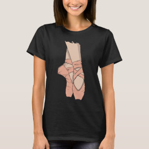 Camiseta Balé Ballerina Ponteiro Calçados Apontam Mulheres 
