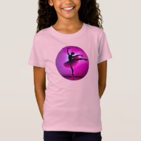Balé Ballerina Pose Brilhante Cores Violetas