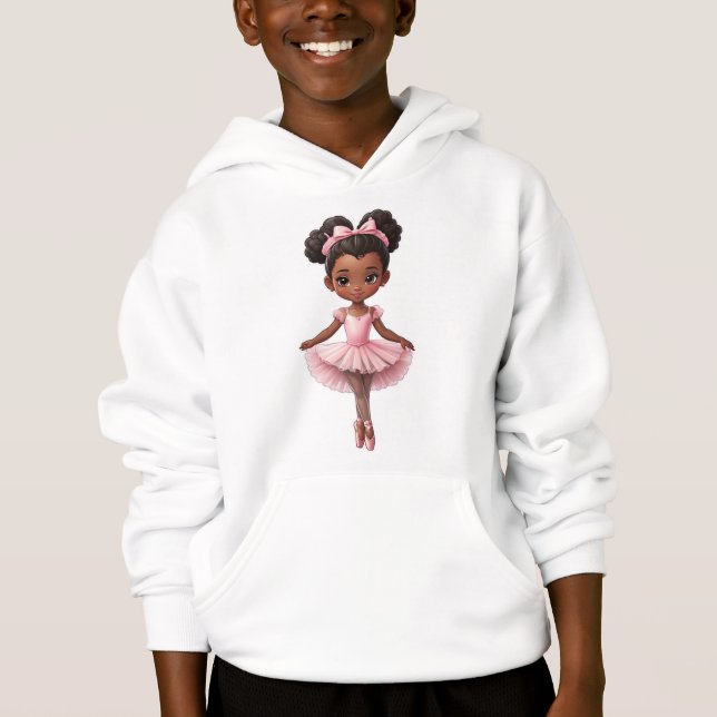 Camiseta Balé Ballerina Rosa Negra (Frente)