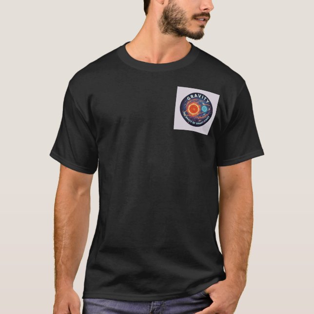 Camiseta Balé Binário: Abraço da Gravidade (Frente)