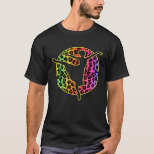 Camiseta Balé Dançando Vestido Leopardo Dançarina Ballerin