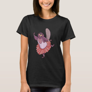 Camiseta Balé Dançarino Beaver Garotas Beaver Ballerina