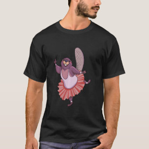 Camiseta Balé Dançarino Beaver Garotas Beaver Ballerina