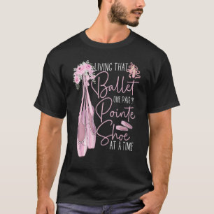 Camiseta Balé Dançarino Rapariga Ballerina Pointe Calçado L