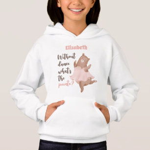 Camiseta Balé Dancer Hoodie com Slogan Bonito E Engraçado
