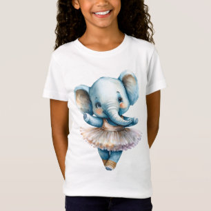 Camiseta Balé de dança de bailarina de elefante