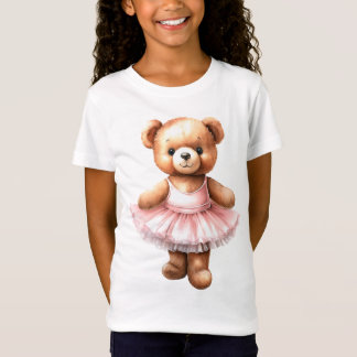 Camiseta Balé de dança de bailarina de ursinho