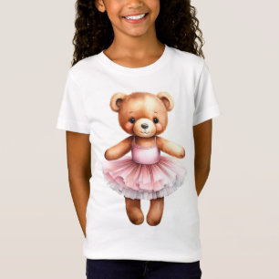 Camiseta Balé de dança de bailarina de ursinho