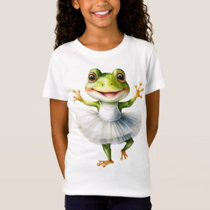 Camiseta Balé de dança de sapo bonito.