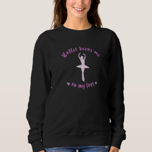 Camiseta Balé Me Mantém Nos Meus Dedos Ballerina Dancer Sil