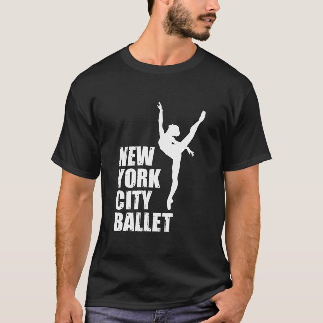 Camiseta Balé Nyc Shirt Ballerina Dancer New York dança (Frente)