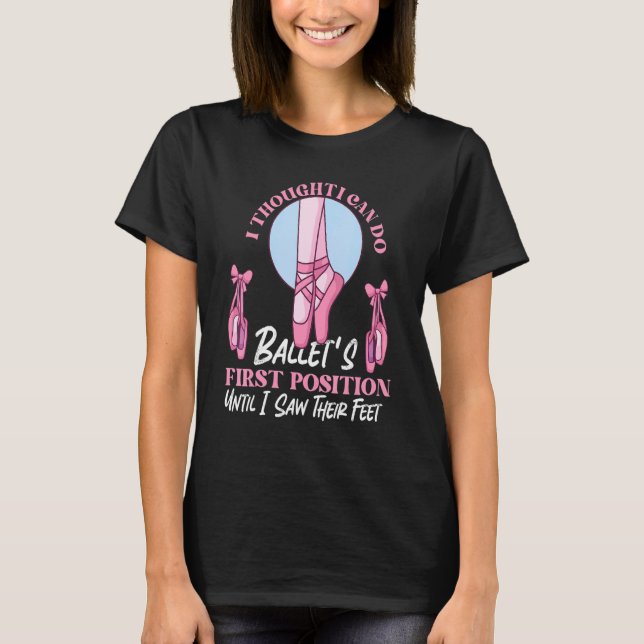 Camiseta Balé Para A Aspiração Balé (Frente)