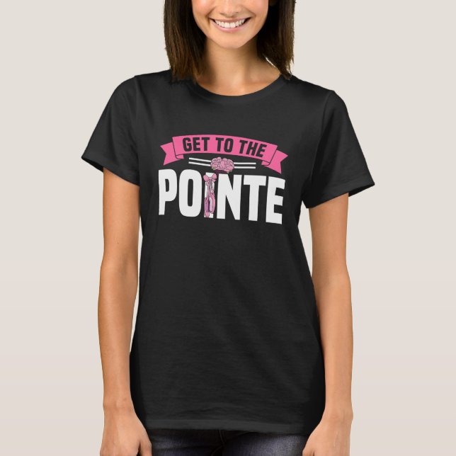 Camiseta Balé para dançarinos e bailarinas de Balé (Frente)
