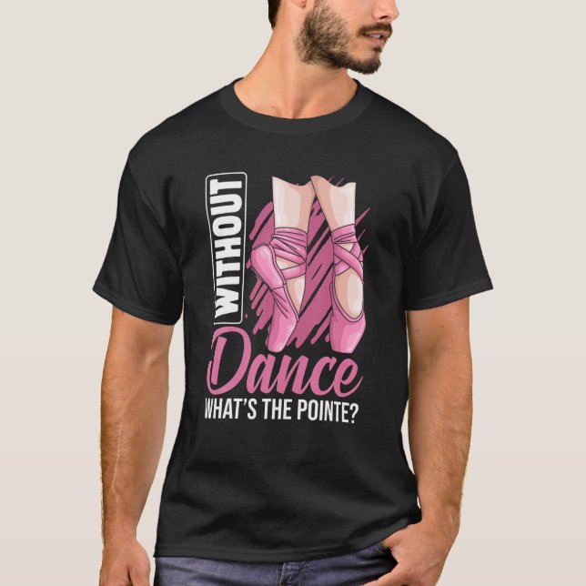 Camiseta Balé Pointe Ballerina Balé Dançarina Roupa (Frente)