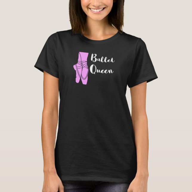 Camiseta Balé Rainha Ballerina Calçados Ballett Dancin (Frente)