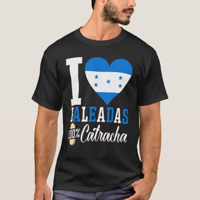 Camiseta Baleada Hondurdurenha Comida Comida Honduras Flag  (Frente)