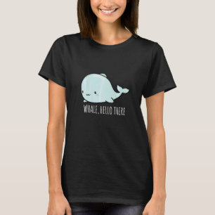Camiseta Baleia Alô Lá Embaixo De Biologia Marinha
