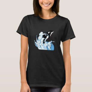 Camiseta Baleia Animal Ocean Killer Baleia Ondas Orca Tanqu