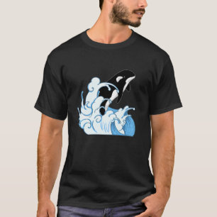 Camiseta Baleia Animal Oceano Baleia Assassina Ondas Orca