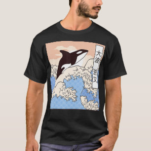 Camiseta Baleia Assassina Andando Os Excelentes Ondam Orca
