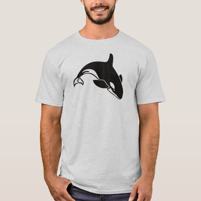 Camiseta Baleia Assassina de Natação Orca (Frente)